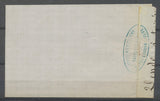1871 Lettre conv.-station Andrézieux, MON.LY + GC évidé RARE LOIRE(84) X4570