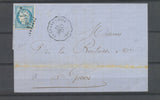 1871 Lettre N°60 conv.-station La Grand Croix MON.LY LOIRE(84) rare X4571