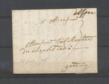 1706 Lettre marque manus. Iper (Ypres), occupation française Rare X4585