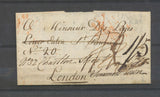 1808 Lettre Marque Ship Lre/PLYMOUTH DOC, de Madeira à Londres X4587