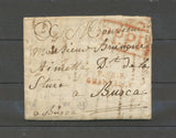 1811 Lettre Marque P58P/CHANTILLY. Pour l’Italie, 2 pièces connues X4630