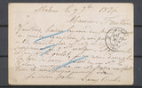 1874 CP N°55 conv. Station Mehun SAIN.V + 4201 cachet de passe CHER(17) X4671