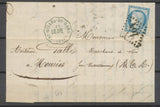 1876 N°60 Obl GC + conv. Station Bleue St Gilles-du-Gard LU.ARL GARD(29) X4678