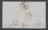 1875 Lettre N°60 Obl conv. Station Pontanevaux MAC.LY SAONE ET LOIRE X4705