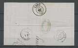 1875 Lettre N°60 Obl conv. Station Pontanevaux MAC.LY SAONE ET LOIRE X4705