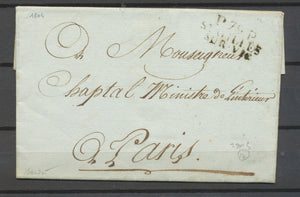 1804 Lettre Marque P79P/ST GILLES/SUR VIC, 29x13mm VENDEE(79) X4712