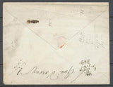 1853 env à 50c(2*N°10) + cursive 79/St Michel/en l’Herm + C15 LUCON VENDEE X4718