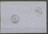 1878 Lettre Chatellerault/Vienne(ANG.T) Conv-station, Obl 10c + 15c Sage X4726