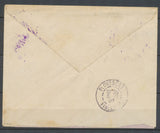 1907 Env. Levant 10c Mouchon obl càd Evidé CORR.D'ARMEES/SMYRNE FR., SUP X4825