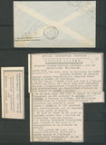 1933 Env. ZINDER-ALGER, vol BOUSCAT, TP Niger obl ZINDER 20.3.33, SUP X4857