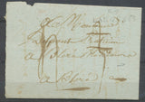 1817 Lettre LOIR-ET-CHER, DEB 40/BLOIS, 22x9, rare en rouge, Superbe X4859