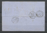 1859 Lettre Bayonne, losange PC REGRAVES 295 sur n°14, C 15, rare, SUP X4878