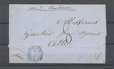 1861 Lettre CONFEDERATION/ARGENTINE, càd octogonal bleu, SUP X4896