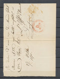 1870 Lettre rare cachet rouge LEGIONE VOLONTARI ITALIANI 1° BATTAGLIONE X4926
