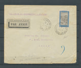 1927 Env. TANANARIVE-MAJUNGA par Dagnaux, 50c obl 14.6.27, Paris 9.7.27 X4936