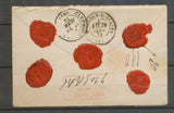 1872 Lettre Gannat GC sur N°60 x 3 + C 17 + CHARGE rouge TB Superbe X5051