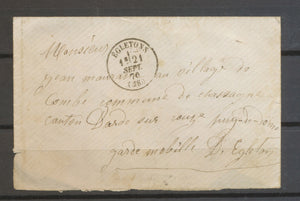 Env. Egletons C 16, 21 SEPT. 1870 + garde mobile d'Egletons, Superbe X5056