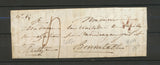 1818 Lettre déboursé DEB 59/BELESME 28x10 superbe sceau de cire(cavalier) X5075