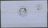 1870 Lettre Cachet orné Mairie + CAD T17 Carrouges(59) en franchise X5076