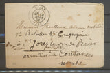 1871 Lettre réexp. OUVERTURE POUR RECTIFICATION D'ADRESSE RRR X5103
