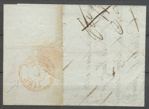 Lettre Jour Compre 3/An, arrivée rare, TB/Superbe X5120