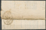 1815 Lettre SIEGE DE SCHLESTATT franchise du commissaire des guerres, rare X5142