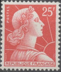 Marianne de Muller, type I. 25f. Rouge (I). Neuf luxe ** Y1011C