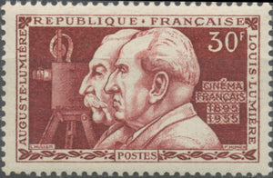 60e anniversaire invention du cinématographe Auguste et Louis Lumière 30f.  Neuf luxe ** Y1033