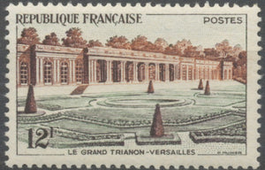 Grand Trianon de Versailles. Œuvre d'Hardouin-Mansart (1646-1708) 12f. Vert foncé et brun. Neuf luxe ** Y1059