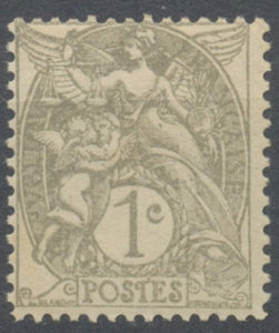 Type Blanc. 1c. Gris (IB) Neuf luxe ** Y107