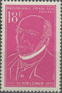 A la mémoire de Victor Schoelcher (1804-1893) 18f. Rose. Neuf luxe ** Y1092