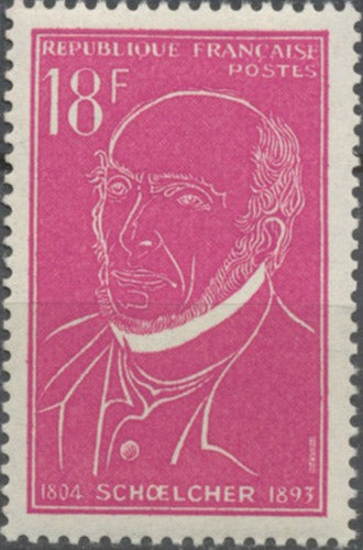A la mémoire de Victor Schoelcher (1804-1893) 18f. Rose. Neuf luxe ** Y1092