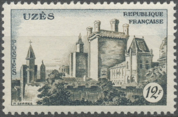 Château d'Uzès. 12f. Bleu-vert et bistre. Neuf luxe ** Y1099