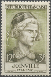 Célébrités du XIIIe au XIXe siècles. Jean de Joinville 12f. + 3f. Brun-olive et olive. Neuf luxe ** Y1108