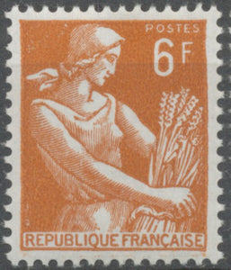 Type Moissonneuse. 6f. Brun-jaune. Neuf luxe ** Y1115