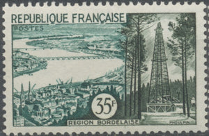 Série touristique. Types de 1955. 35f. Vert-noir et vert-bleu (1036). Neuf luxe ** Y1118