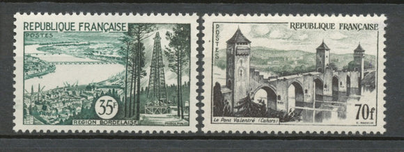 Série touristique. Types de 1955. 2 valeurs. Neuf luxe ** Y1119S