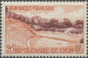 Bimillénaire de Lyon. Théâtre antique de Fourvière. 20f. Lilas-brun et orange. Neuf luxe ** Y1124
