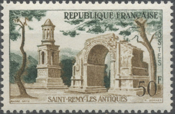 Série touristique. St-Rémy-les-Antiques 50f. Bistre et vert. Neuf luxe ** Y1130