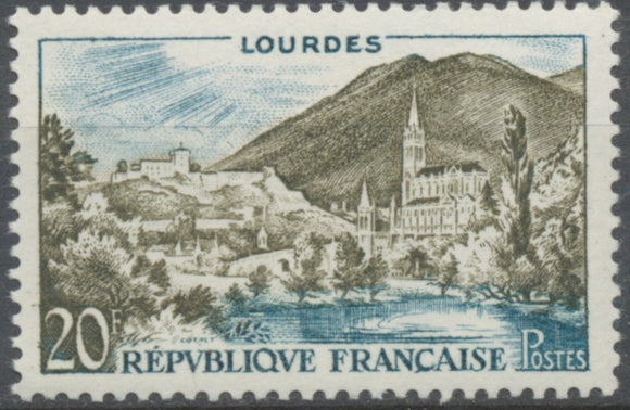 Série touristique. Type de 1954 (976) 20f. Olive et bleu. Neuf luxe ** Y1150