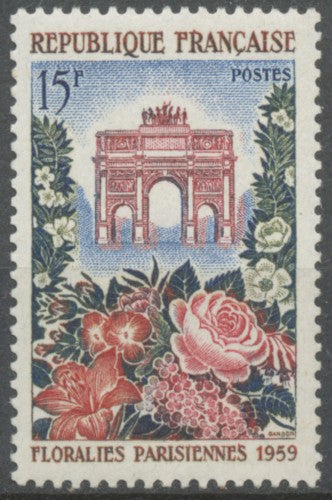 Floralies parisiennes. Arc de Triomphe du Carrousel, à Paris. 15f. Polychrome. Neuf luxe ** Y1189