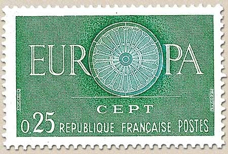 Europa. 25c. Vert et bleu-vert Y1266