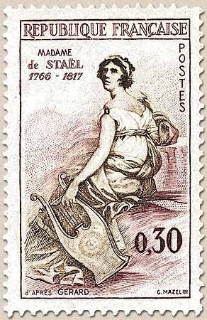 Madame de Staël (Précurseur de l'Idée Européenne). Corrine au Cap Misène, par Gérard (détail)  30c. Y1269