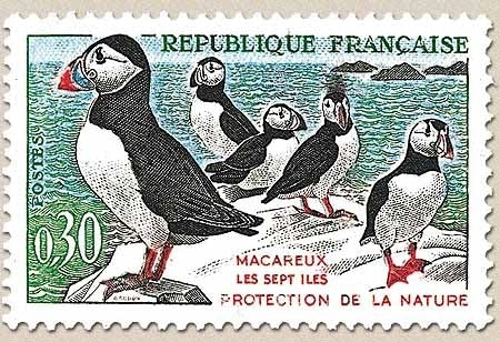 Oiseaux. Macareux-moines. 30c. Multicolore Y1274