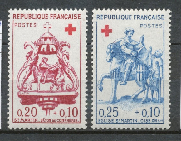 Série Au profit de la Croix-Rouge.  2 valeurs Y1279S