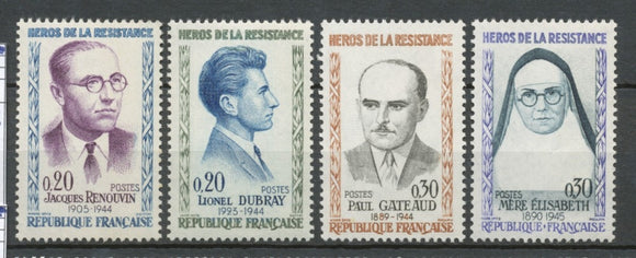 Série Héros de la Résistance (5e série) 4 valeurs Y1291S