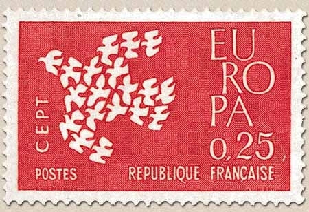 Europa. 25c. Rouge Y1309