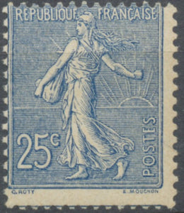 Type Semeuse lignée de Roty 25c. bleu Neuf luxe ** Y132