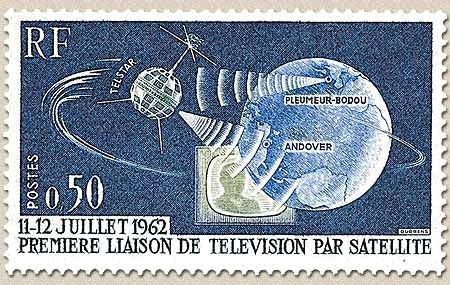 Télécommunications spatiales. Première liaison de télévision par satellite Telstar. 50c. Y1361