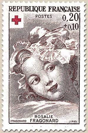 Au profit de la Croix-Rouge. Reproductions d'oeuvres de Fragonard (1732-1806).  Rosalie Fragonard 20c. + 10c. Y1366